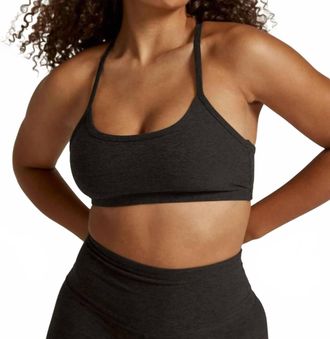 Beyond Yoga Spacedye Slim Racerback Bra In Darkest Night