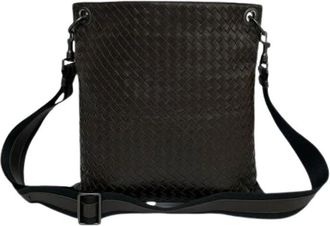 Bottega Veneta Tweedehands leren schoudertassen - Dames - Vintage Schoudertas - Bruin - ONE Size - Leer - Vintage