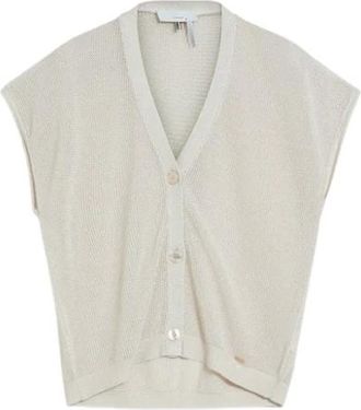 Cinque Cardigan - Dames - Vesten - Beige - S - Polyester - Truien & Vesten
