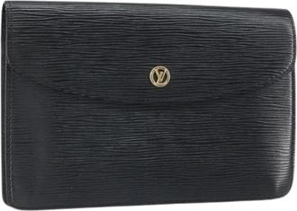 Louis Vuitton Pre-owned Vintage Clutch - Dames - Vintage Clutch - Zwart - ONE Size - Leer - Vintage