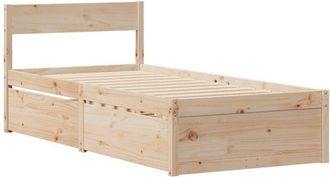 vidaXL Estructura de cama sin colchón madera maciza de pino 90x190 cm Vidaxl