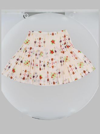 Bellerose Pleated Cotton Skirt - Multicolor