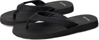 Sanuk Yoga Mat II Womens Sandals Ebony : 10 B - Medium, Faux Leather