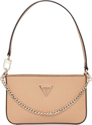 Guess Co logo-plaque shoulder bag - Neutrals