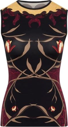 Marine Serre Mouwloze Top met Print - Dames - Tops zonder mouwen - Veelkleurig - M - Tops
