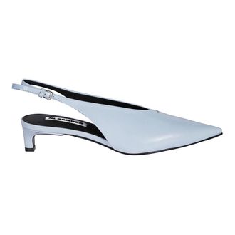 Jil Sander Slingback Pump - female - Jil Sander - Pumps - Blue - 4 1/2 UK - Shoes