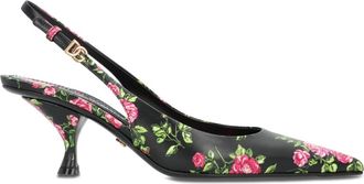 Dolce & Gabbana Lollo Kalfsleren Slingback - Dames - Pumps - Veelkleurig - 38 1/2 EU - Leer - Schoenen