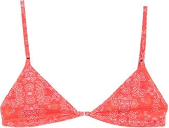 Roberta Einer X Kiss n Thrill Frida Floral-Print Triangle Bikini Top - Womens - Elastane/Recycled Polyester