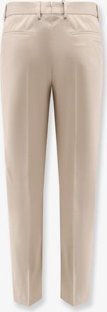 HUGO BOSS Mens Trousers Cotton-Silk Beige