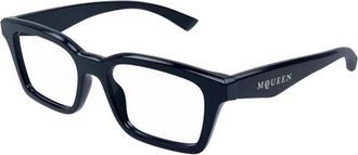 Alexander McQueen Am 0476O 003 Brillen - unisex - Brillen - Blauw - 53 MM - Accessoires