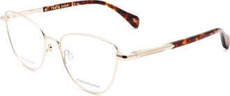 Rag & Bone Rag & Bone Womens 51mm Light Gold Opticals