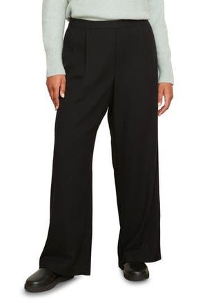 Vince Flannel Easy Pull-On Pants in Black at Nordstrom Rack, Size 1X