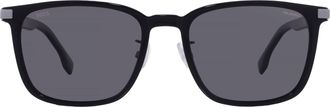 HUGO BOSS Polarized Grey Square Mens Sunglasses BOSS 1406/F/SK 0807/M9 57