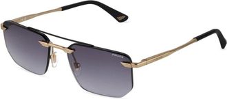 Police Splu 76 0302 Zonnebril - Heren - Zonnebrillen - Geel - 57 MM - Accessoires