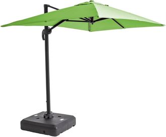 Oviala Parasol 2x3m Verde 360&deg; Inclinable + Base con Ruedas