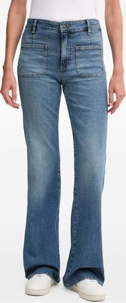 Joop patch pocket denim flared jeans - Blue
