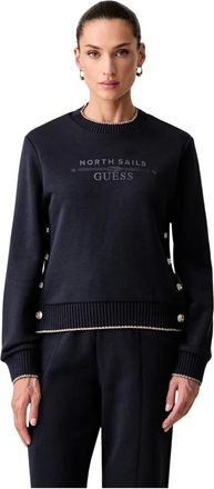 Guess Crew Neck Sweatshirt - Dames - Sweatshirts - Blauw - S - Hoodies & sweatvesten