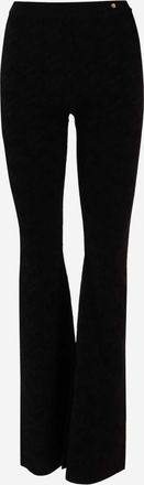 Versace MEDUSA FLARED STRETCH VISCOSE JERSEY PANTS