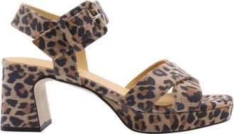Catwalk Malawi Sandal - Dames - Sandalen met hakken - Bruin - 37 EU - Schoenen