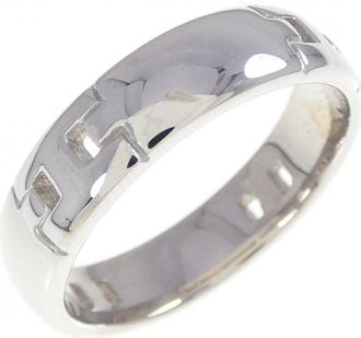 Herm&egrave;s White Gold White Gold (18K) Band Ring (Pre-Owned)