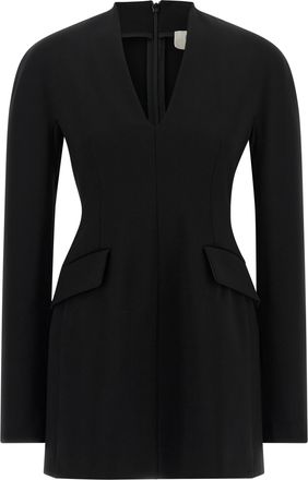 Sportmax Black Viscose Short Womens Dress