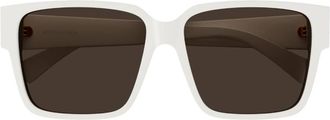 Bottega Veneta Brown Square Ladies Sunglasses BV1287SA 004 59