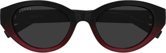 Gucci Cat-eye Zonnebril - Dames - Zonnebrillen - Zwart - 52 MM - Nylon - Accessoires