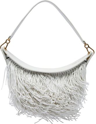 Loewe Pre-owned Loewe Small Leather Fringe Luna Hobo Ladies LKZOAJOY58F4GXEP