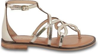 Les Tropeziennes Platte teensandalen in leer, Harabesque