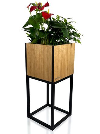 OEM Soporte Para Flores Loft Fiorino De Roble, 22x22x50 Cm