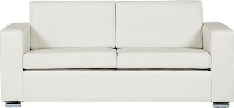 Beliani Sofa 3 Seater HELSINKI Leather White