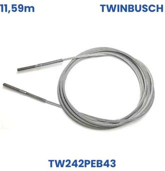 OEM Cable De Repuesto Twin Busch: Cable De Elevaci&oacute;n De Acero De 11,59 M Para Tw242peb43