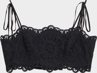 Zimmermann Rhiannon Embroidered Tie Bodice