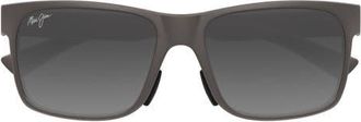 Maui Jim Hoopili 58mm PolarizedPlus2 Wrap Sunglasses in Grey at Nordstrom