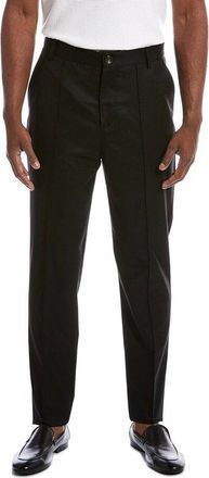 Brunello Cucinelli MenS Black Wool Tailored Trousers, Size 32