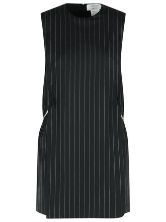 Sportmax Sportmax Domini zwarte jurk van scheerwolmix