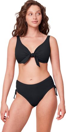 Triumph B&uuml;gel-Bikini-Top TRIUMPH Summer Glow W sd, Damen, Gr. 38, Cup B, schwarz, Microfaser, Elasthan, Recycling-Polyamid, Waffelmuster, strukturiert, unifar