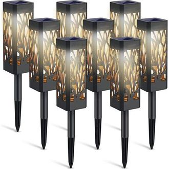 OEM Luces Solares Para Jard&iacute;n, 6 Faroles Solares Decorativos Para Jard&iacute;n Con Luz Blanca C&aacute;lida, Impermeables Ip65, Con Encendido/apagado Autom&aacute;tico Para P