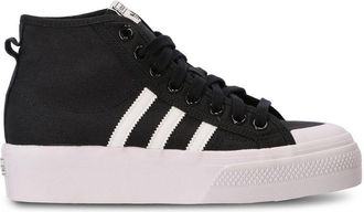 adidas Nizza platform mid-top sneakers - women - Canvas/Fabric/Foam Rubber - 6.5 - Black
