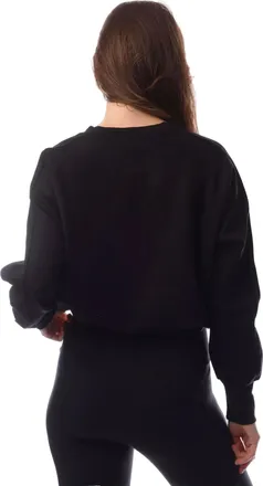 Emporio Armani Womens Crewneck Logo Sweatshirt Black Clothing > Knitwear