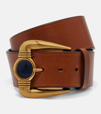 Etro Orologio embellished leather belt