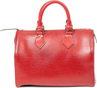Louis Vuitton Borsa a mano Speedy goffrata - Rosso