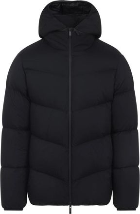 Moncler Zwarte Forez Jas met Afneembare Capuchon - Heren - Gewatteerde jassen - Zwart - 3XL - Jassen