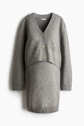 H&M MAMA 2-teiliges Strickset - Grau