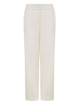 PESERICO elasticated trousers - women - Fabric - 44 - Neutrals