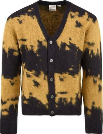 Gramicci Mohair Splatter Cardigan - Heren - Truien - Veelkleurig - Maat: L Mohair