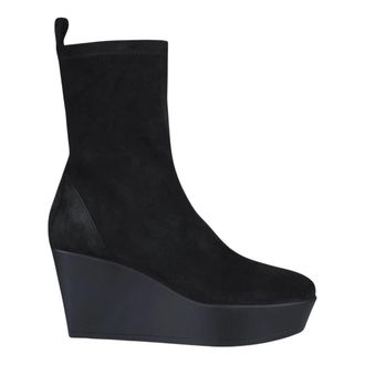 Vic Mati&eacute; Tronchetto in pelle scamosciata - - Shoes - Donna - Nero - 37 1/2 EU