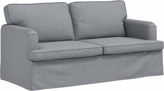 vidaXL Sof&aacute; Gris Claro 162 X 80 X 85 Cm Tela Vidaxl