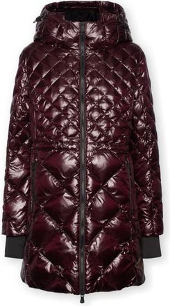 Elena Miro Down Jassen - Dames - Gewatteerde jassen - Rood - M - Nylon - Jassen