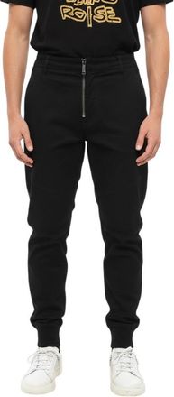 Dsquared2 Black Solid Cargo Trousers